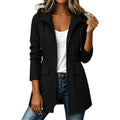 Chaqueta impermeable con capucha para mujer