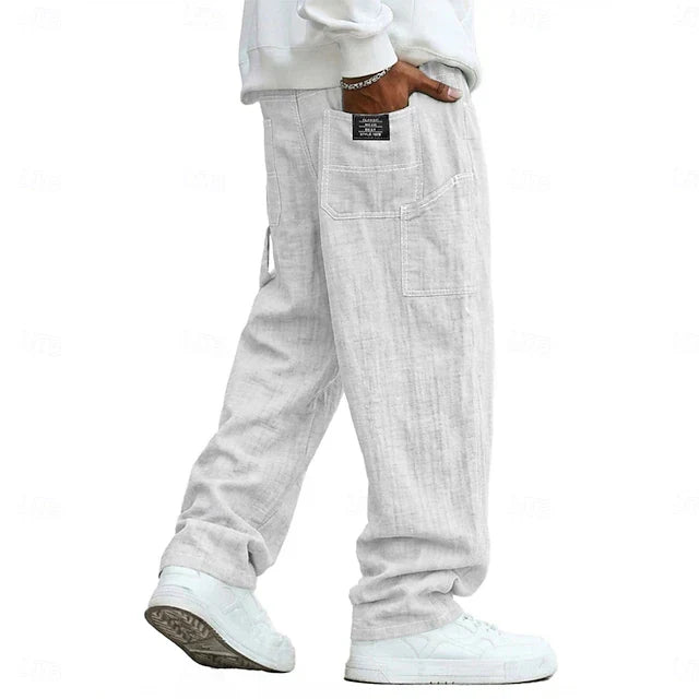 Pantalón FLOW de Lino Premium de Corte Relajado